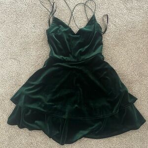 green hoco dress